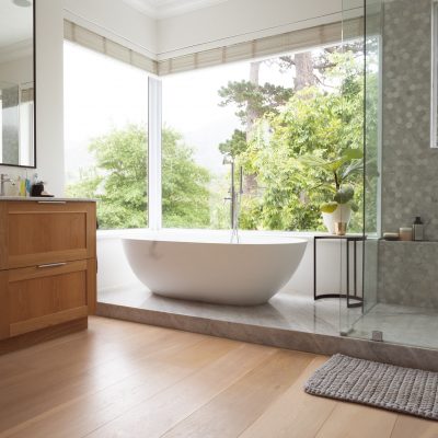 Modern interior design of bathroom